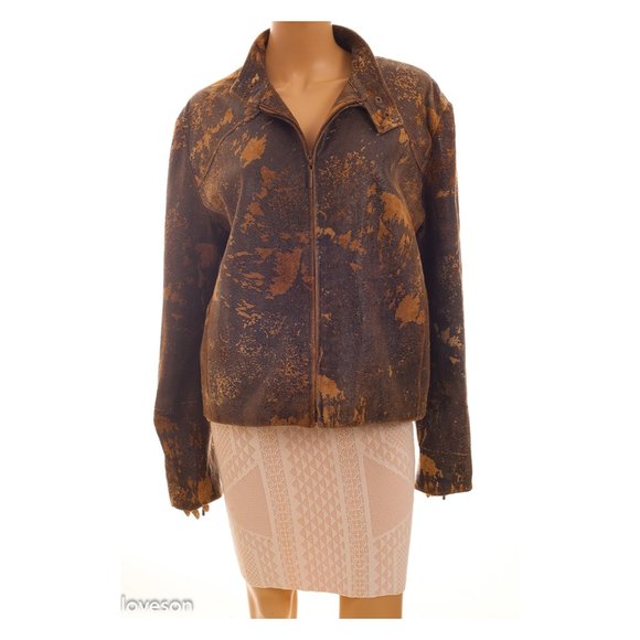 SOLD! JUST CAVALLI ROBERTO CAVALLI Leather Jacket - Picture 5 of 12